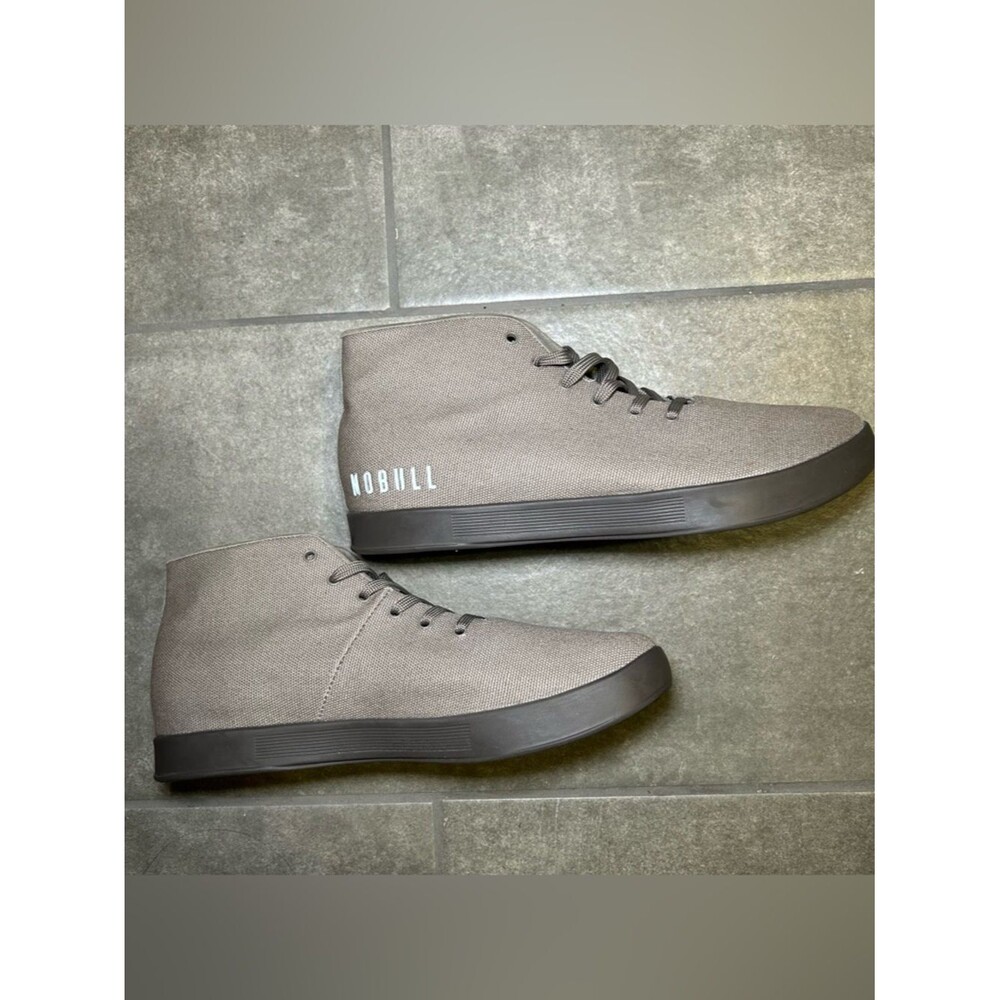 NOBULL Neutral Mid Canvas Trainers Lace Up Athletic Sneakers Men’s Shoe Size 11 - Picture 8 of 10